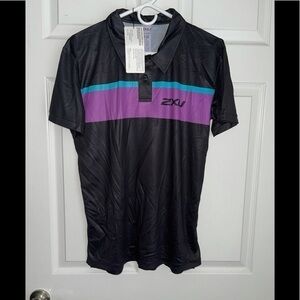 NWT 2XU custom polo shirt with antibacterial wash
